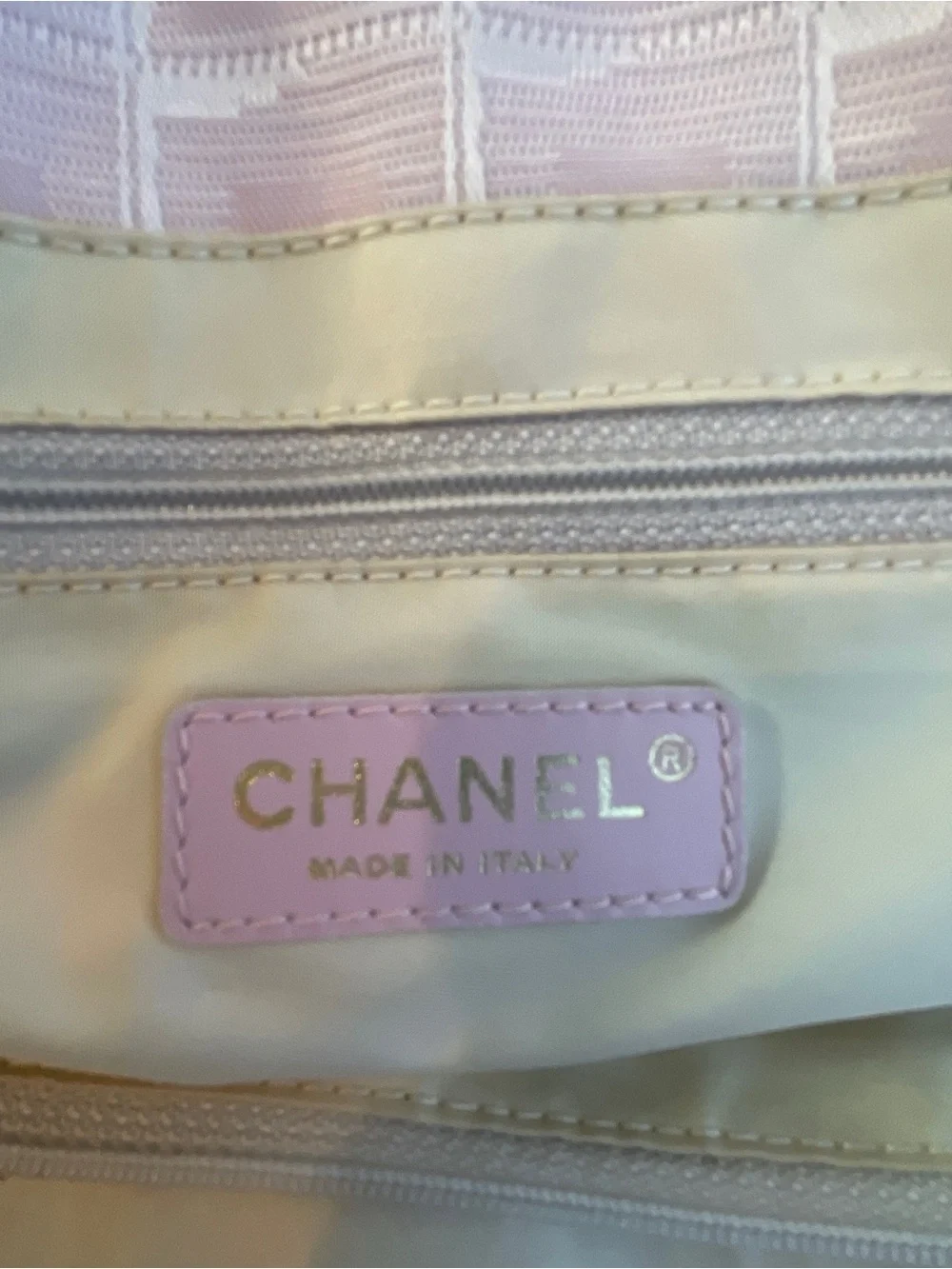 CHANEL Light Pink Quilted Tote Bag